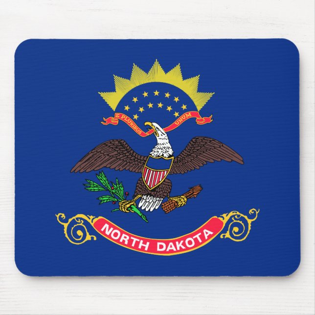 Mousepad Patriotic North Dakota State Flag (Frente)