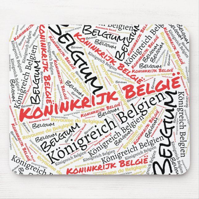 Mousepad Patriótico Delicioso das Cores de Bandeira da Bélg (Frente)