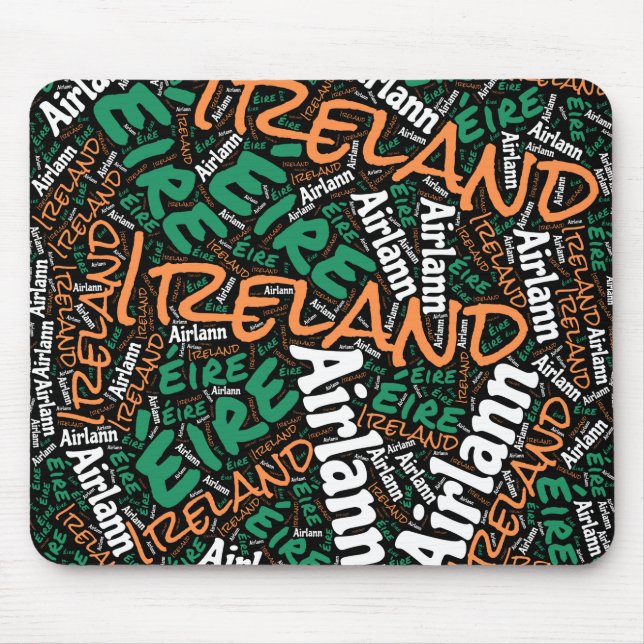 Mousepad Patriótico Delicioso das Cores de Bandeira da Irla (Frente)