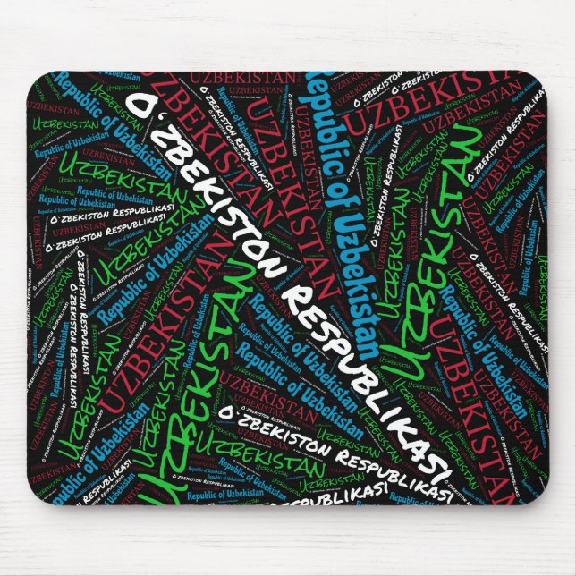 Mousepad Patriótico Delicioso das Cores de Bandeira do Usbe (Frente)