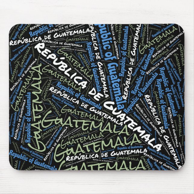 Mousepad Patriótico Delicioso das Cores de Bandeiras da Gua (Frente)