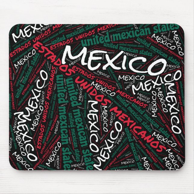 Mousepad Patriótico Delicioso das Cores de Bandeiras do Méx (Frente)