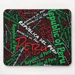 Mousepad Patriótico Delicioso das Cores de Bandeiras do Per