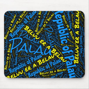 Mousepad Patriótico Delicioso Palau Flag Colors