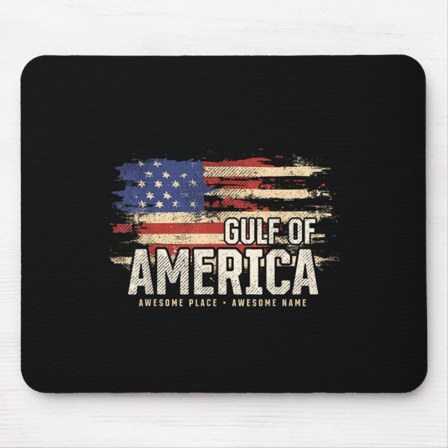 Mousepad Patriótico Do Golfo Americano De Grunge (Frente)