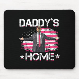 Mousepad Patriótico do Pai de Bandeira Americano Trump 2024