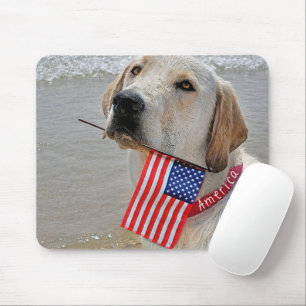 Mousepad Patriótico Labrador Retriever