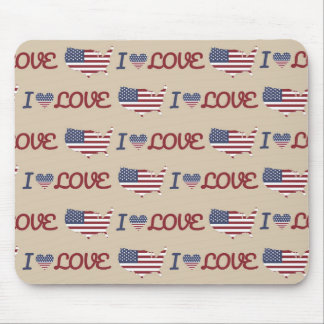 MOUSEPAD PATRIÓTICO VERMELHO AZUL VERMELHO COM ESTRELAS