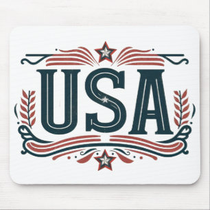 Mousepad Patriótico, Vintage EUA