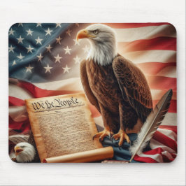 Mousepad Patriotismo Americano da Águia Bald