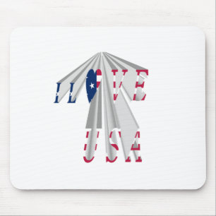 Mousepad Patriotismo Crescente: Eu Amo Arte Perspectiva dos
