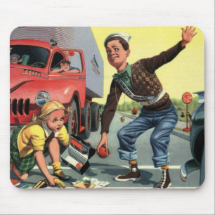 Mousepad Patrulha de Segurança Antiga Guia de Travessia Aju
