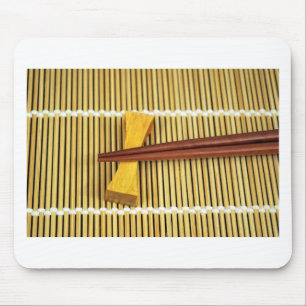 Mousepad Pau de Bambu Chopsticks Sensei Mestres Sushi