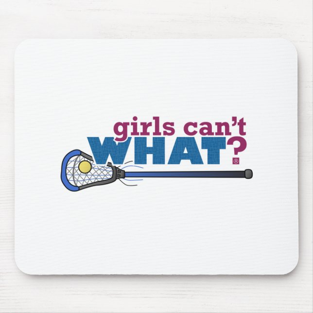 Mousepad Pau de Lacrosse em Azul (Frente)