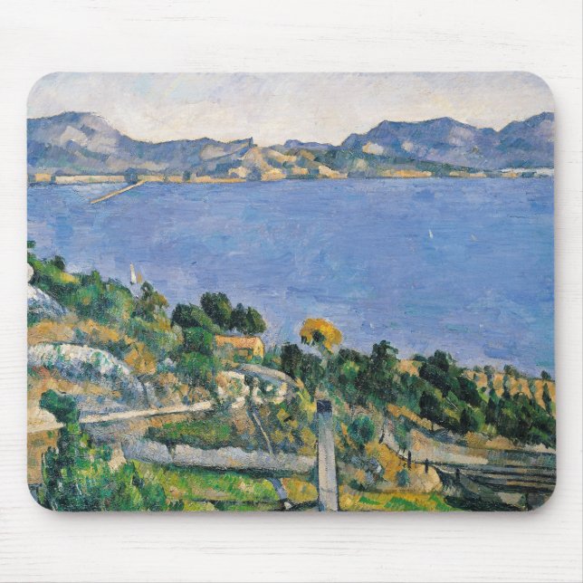 Mousepad Paul Cezanne | L'Estaque, vista da baía de Marse (Frente)