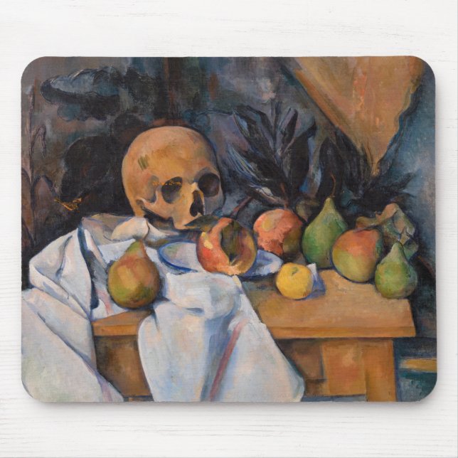 Mousepad Paul Cezanne - Natureza Morta com Caveira (Frente)