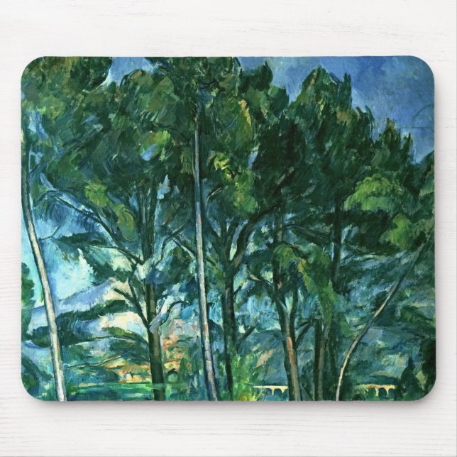 Mousepad Paul Cezanne | o aqueduto, c.1885-87 (Frente)