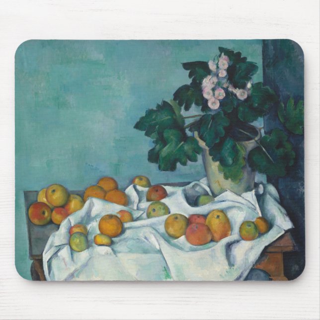 Mousepad Paul Cezanne | Vida Estática com Maçãs e um Pote d (Frente)