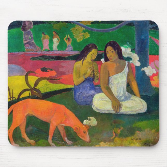Mousepad Paul Gauguin | Arearea (o cão vermelho), 1892 (Frente)