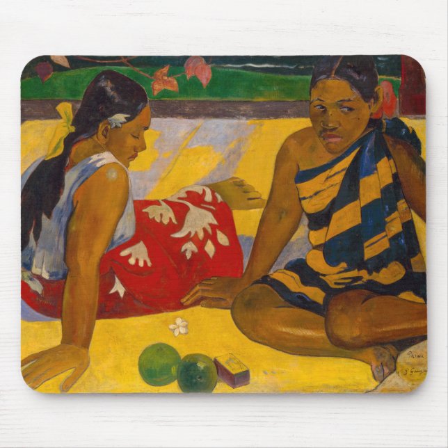 Mousepad Paul Gauguin - Mulheres taitianas / Parau Api (Frente)
