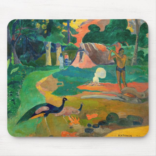 Mousepad Paul Gauguin - Paisagem com Peacocks / Matamoe (Frente)