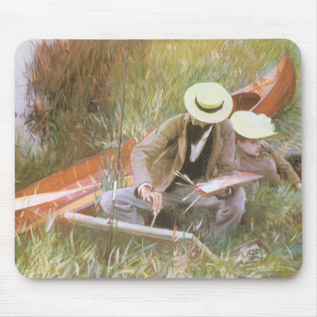 Mousepad Paul Helleu Desenho com Sua Esposa por JS Sargent (Frente)