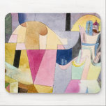 Mousepad Paul Klee, Black Columns in a Landscape,<br><div class="desc">Black Columns in a Landscape, colorful abstract painting by Paul Klee, 1919.</div>