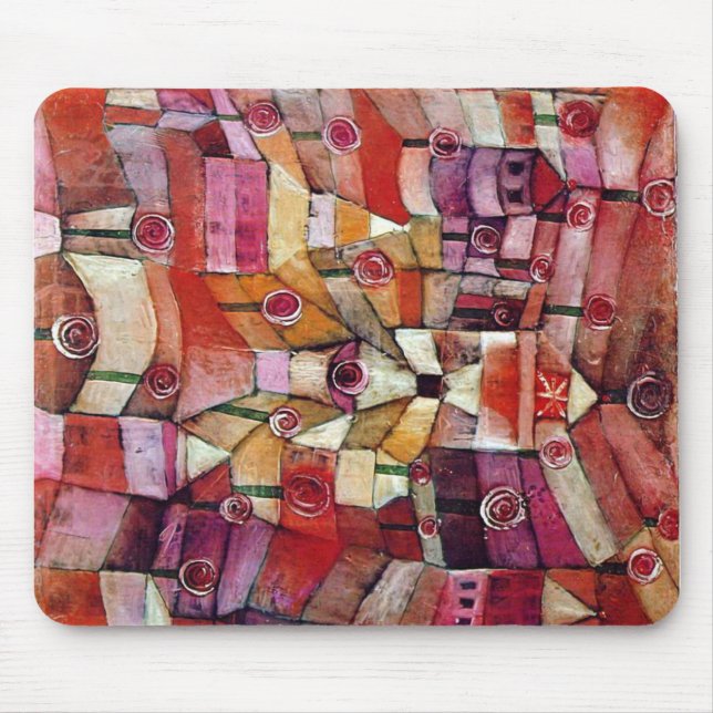 Mousepad Paul Klee - jardim de rosas (Frente)
