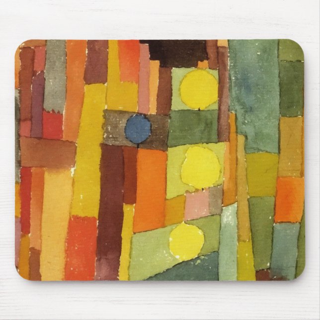 Mousepad Paul Klee No Estilo Da Arte De Aquarela Kairouana (Frente)