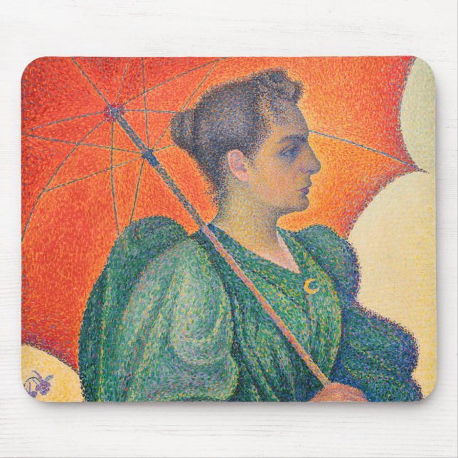 Mousepad Paul Signac - Mulher com Guarda-Sol (Frente)