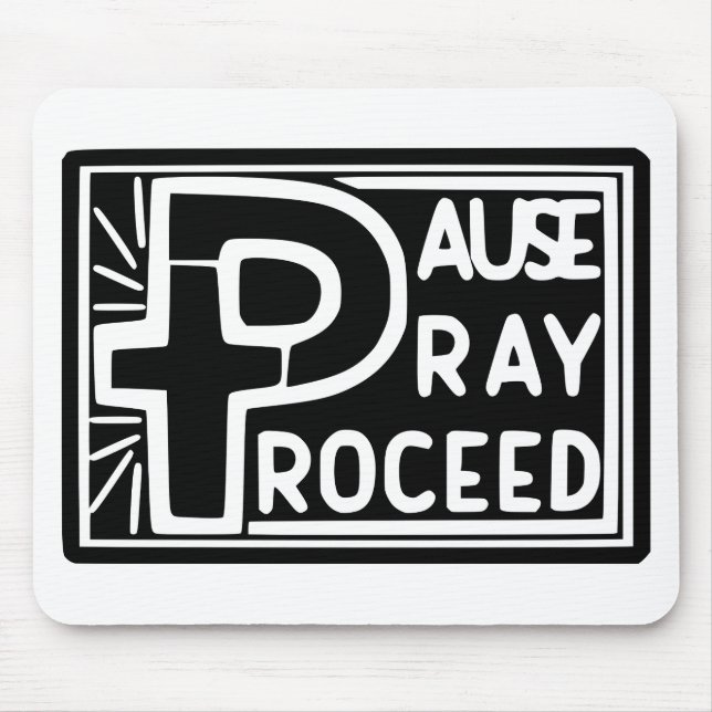 MOUSEPAD PAUSA PRAY PROSSEGUIR (Frente)