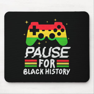 Mousepad Pausar Por História Negra Meninos Homens Vídeo De