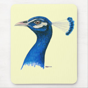 Mousepad Pavão: Azul Indiano