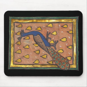 Mousepad Pavão do Bestiário Medieval c. 1270