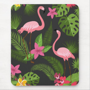 Mousepad Pavão-Pink Padrão com Flor