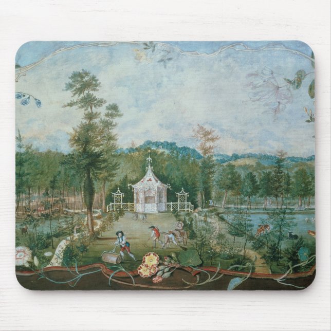 Mousepad Pavilhão Chinês em Jardim Inglês, século XVIII (Frente)