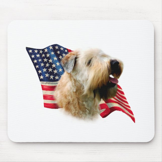 Mousepad Pavilhão de Terrier com rodas revestidas macio (Frente)