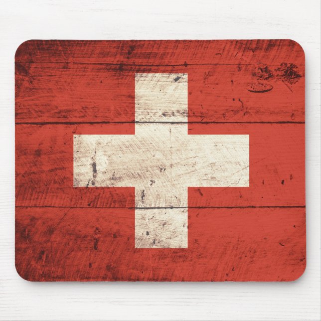 Mousepad Pavilhão do velho Wooden Swiss (Frente)