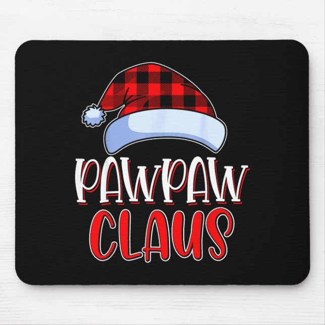 Mousepad Pawpaw Claus Santa Family Matching Christmas Pajam (Frente)