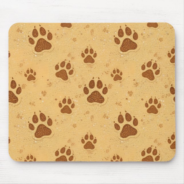 Mousepad Pawprints in the sand (Frente)