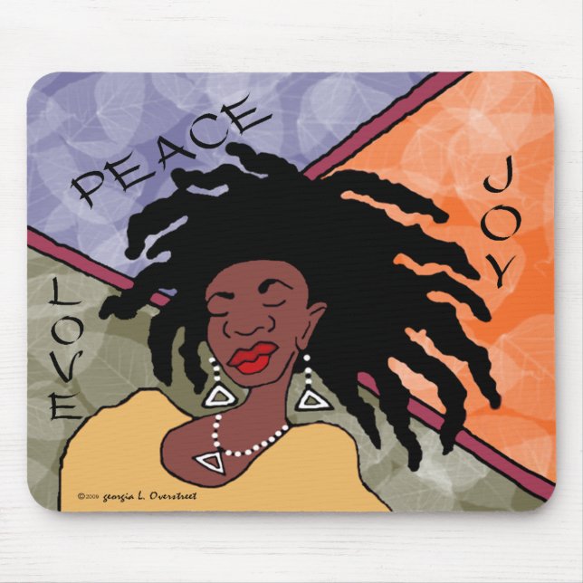 Mousepad Paz, alegria e amor (Frente)