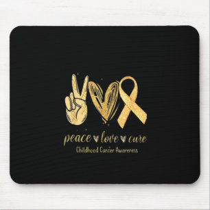 Mousepad Paz Amor Cura Fita Friso Sensibilização para a Inf