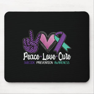 Mousepad Paz Amor Cura Sensibilização para a Prevenção do S