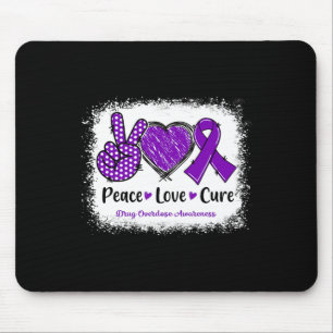 Mousepad Paz Amor Cura Sobredosagem de Drogas Sensibilizaçã
