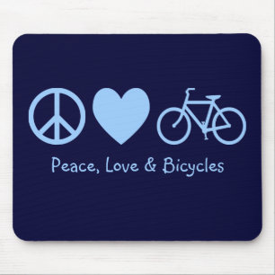 Mousepad Paz, Amor e Bicicletas