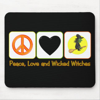 Mousepad Paz, amor e bruxas más