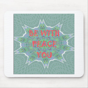 Mousepad Paz, Amor e Impressão Africana: Paz Esteja Consigo