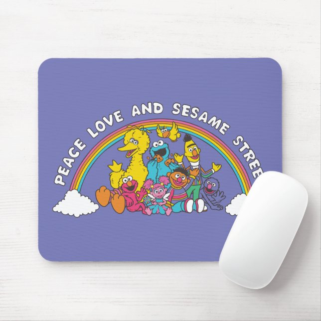Mousepad Paz, Amor e Rua Sésamo (Com mouse)
