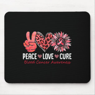 Mousepad Paz Amor Esperança Cancer Sanguíneo Sensibilização