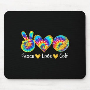 Mousepad Paz Amor Golfe Lacoia Camisa Tie Dye Amantes de Go